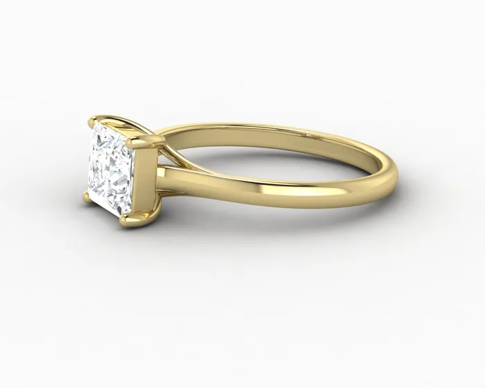 Rings Nora 10 Ct Solitaire Princess Cut Engagement Ring Sapheena Jewelry
