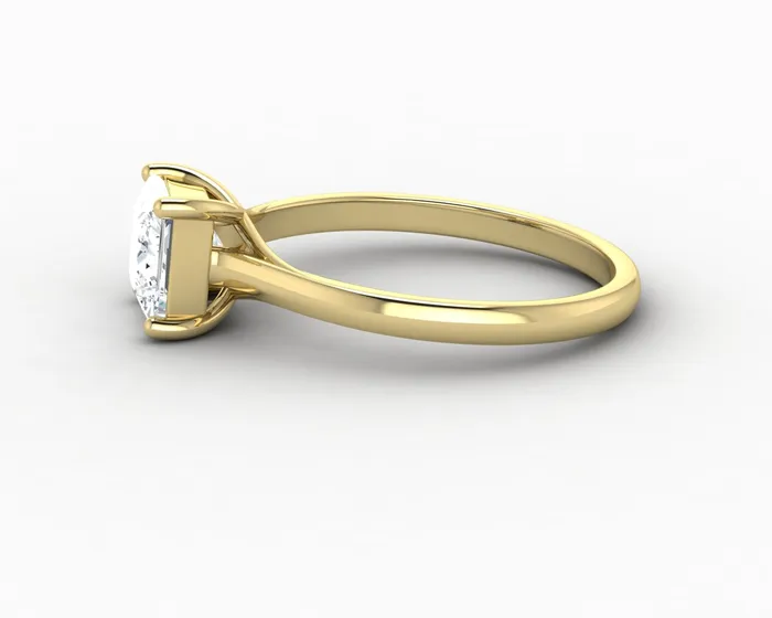 Rings Nora 10 Ct Solitaire Princess Cut Engagement Ring Sapheena Jewelry