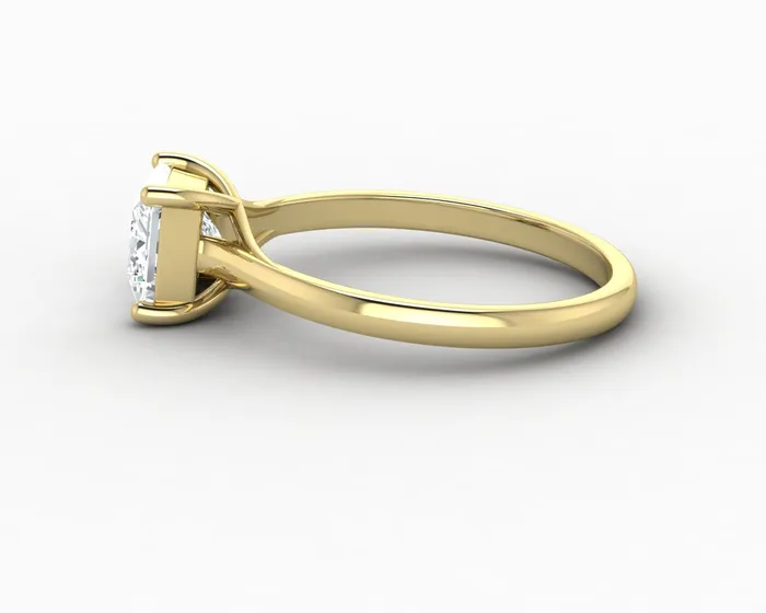 Rings Nora 10 Ct Solitaire Princess Cut Engagement Ring Sapheena Jewelry