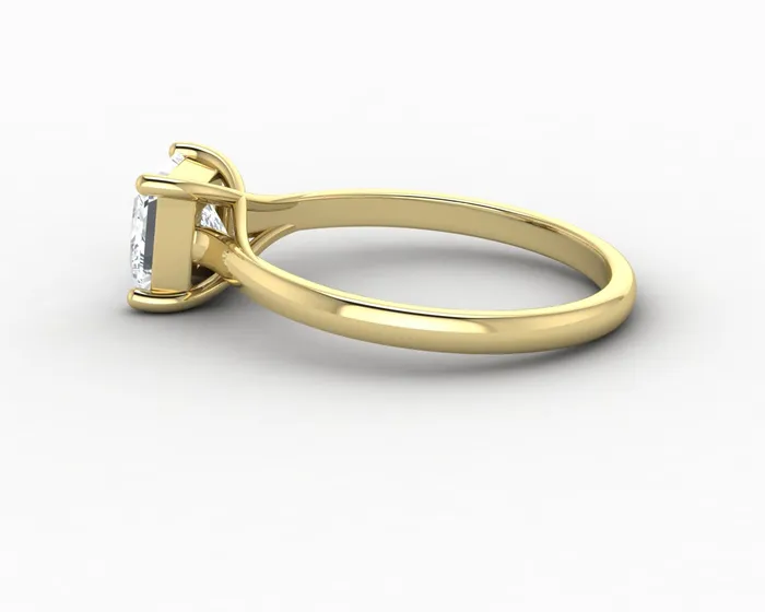 Rings Nora 10 Ct Solitaire Princess Cut Engagement Ring Sapheena Jewelry