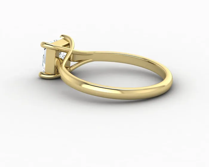 Rings Nora 10 Ct Solitaire Princess Cut Engagement Ring Sapheena Jewelry