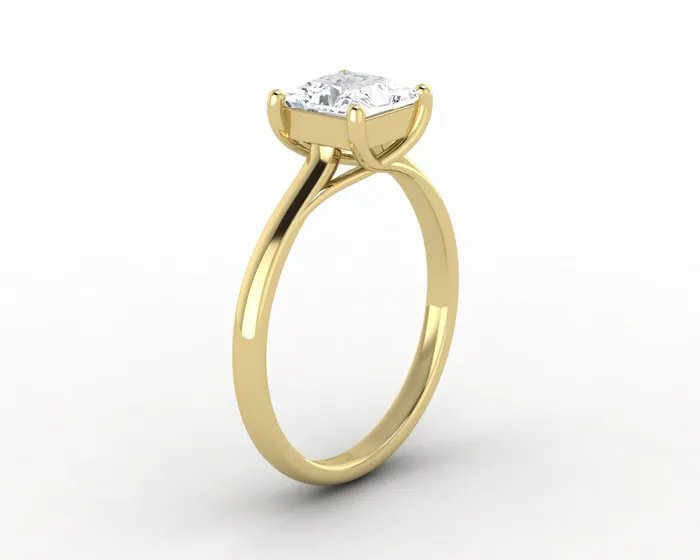 Rings Nora 10 Ct Solitaire Princess Cut Engagement Ring Sapheena Jewelry