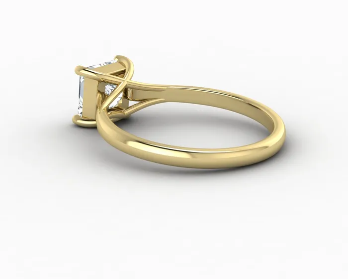 Rings Nora 10 Ct Solitaire Princess Cut Engagement Ring Sapheena Jewelry