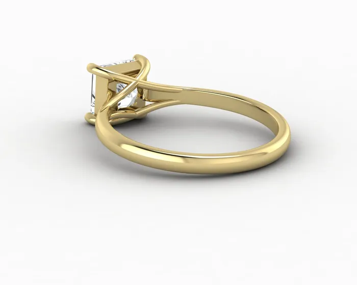 Rings Nora 10 Ct Solitaire Princess Cut Engagement Ring Sapheena Jewelry