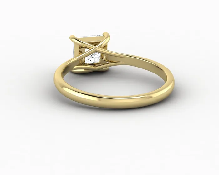 Rings Nora 10 Ct Solitaire Princess Cut Engagement Ring Sapheena Jewelry