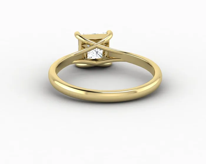 Rings Nora 10 Ct Solitaire Princess Cut Engagement Ring Sapheena Jewelry