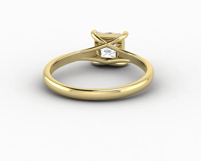 Rings Nora 10 Ct Solitaire Princess Cut Engagement Ring Sapheena Jewelry