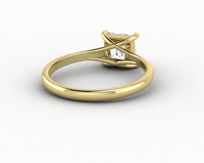 Rings Nora 10 Ct Solitaire Princess Cut Engagement Ring Sapheena Jewelry