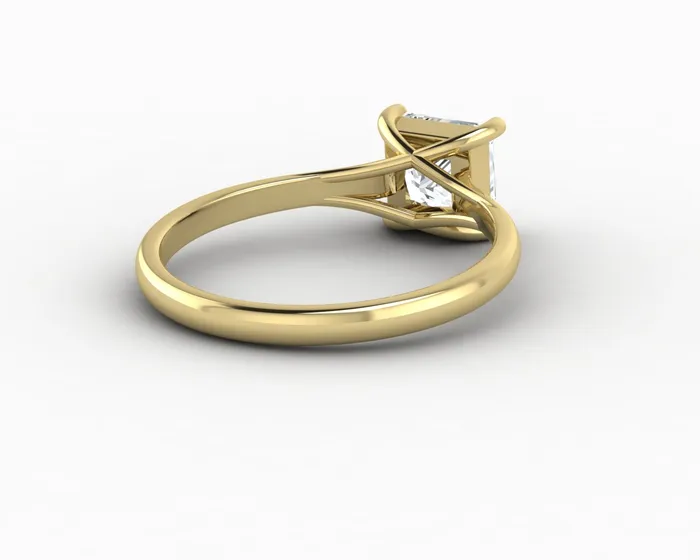 Rings Nora 10 Ct Solitaire Princess Cut Engagement Ring Sapheena Jewelry