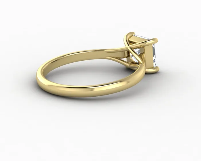 Rings Nora 10 Ct Solitaire Princess Cut Engagement Ring Sapheena Jewelry