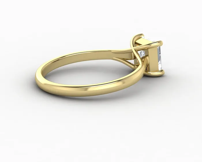 Rings Nora 10 Ct Solitaire Princess Cut Engagement Ring Sapheena Jewelry