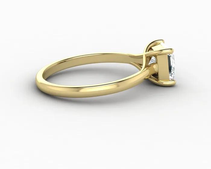 Rings Nora 10 Ct Solitaire Princess Cut Engagement Ring Sapheena Jewelry
