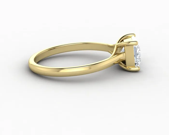 Rings Nora 10 Ct Solitaire Princess Cut Engagement Ring Sapheena Jewelry