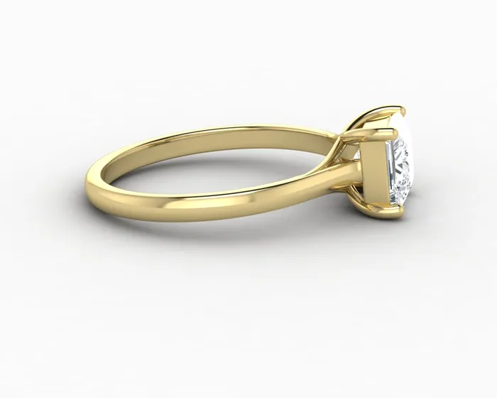 Rings Nora 10 Ct Solitaire Princess Cut Engagement Ring Sapheena Jewelry