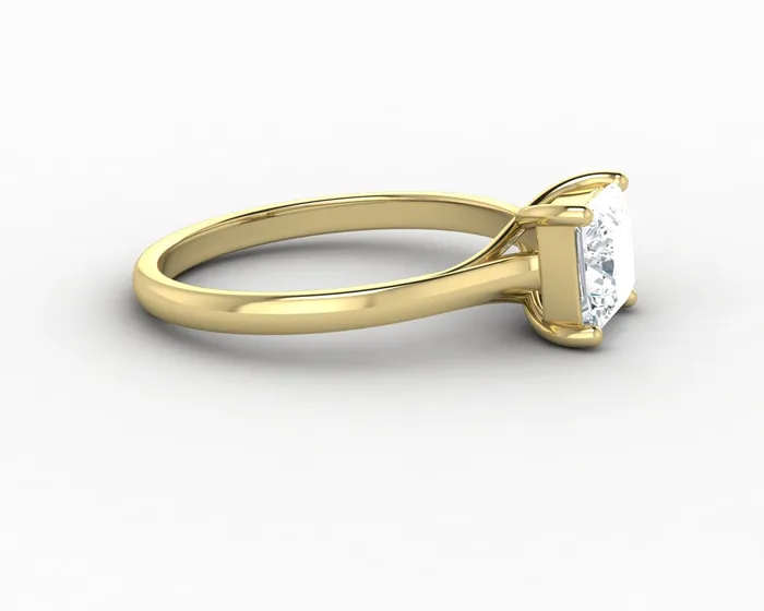 Rings Nora 10 Ct Solitaire Princess Cut Engagement Ring Sapheena Jewelry