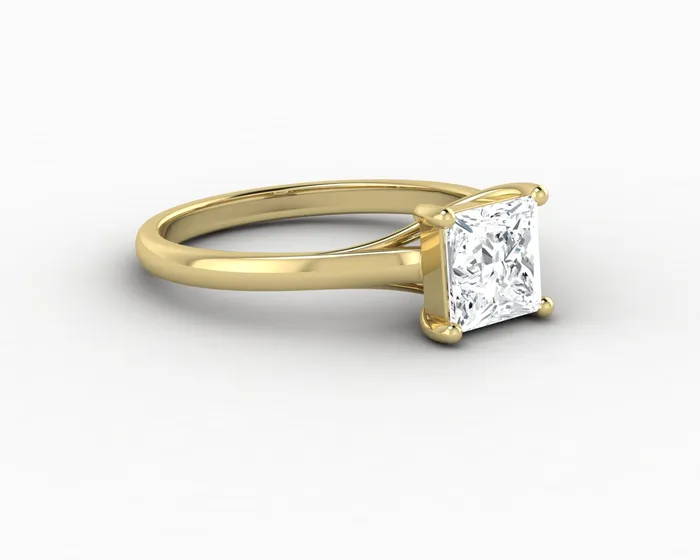Rings Nora 10 Ct Solitaire Princess Cut Engagement Ring Sapheena Jewelry