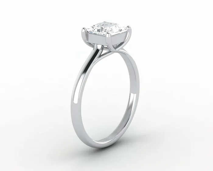 Rings Nora 10 Ct Solitaire Princess Cut Engagement Ring Sapheena Jewelry