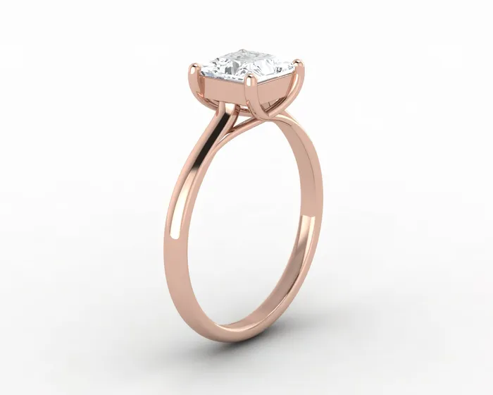 Rings Nora 10 Ct Solitaire Princess Cut Engagement Ring Sapheena Jewelry