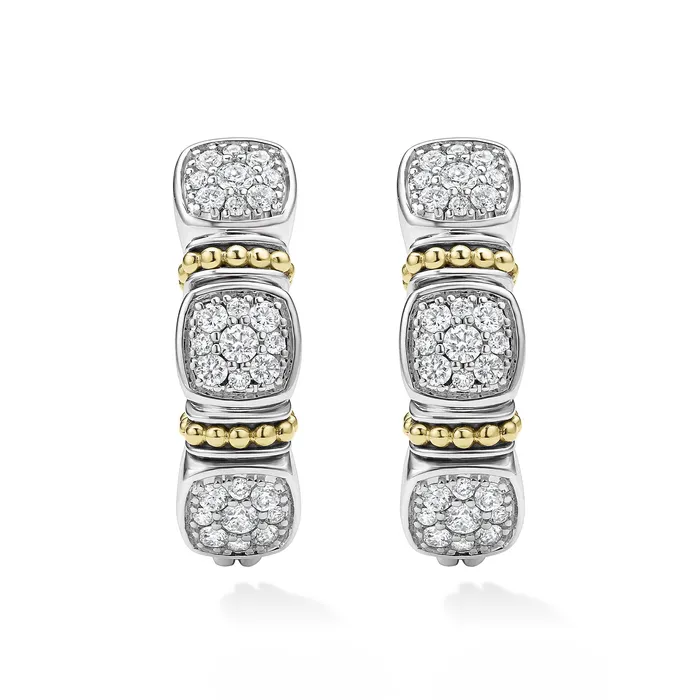 Rittenhouse TwoTone Diamond Hoop Earrings LAGOS Earrings