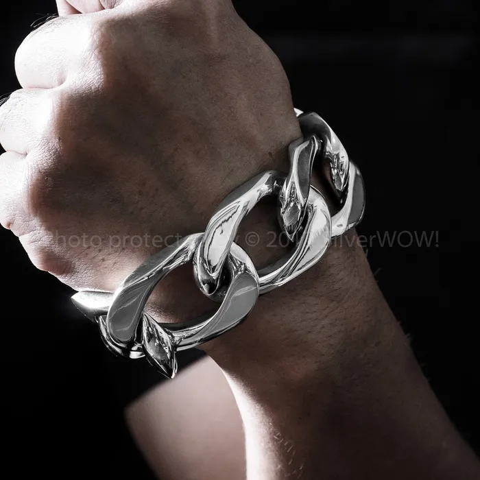 silverwow Bracelets 6 Link Bracelet 30mm