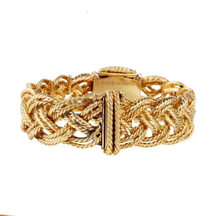 Vintage Boucheron Diamond Watch Bracelet Bell Bird Antiques Bracelets