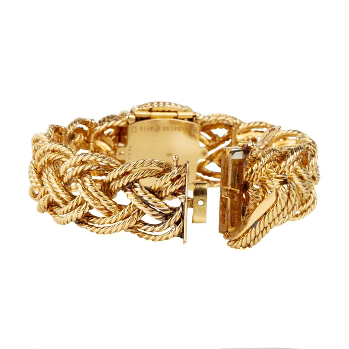 Vintage Boucheron Diamond Watch Bracelet Bell Bird Antiques Bracelets