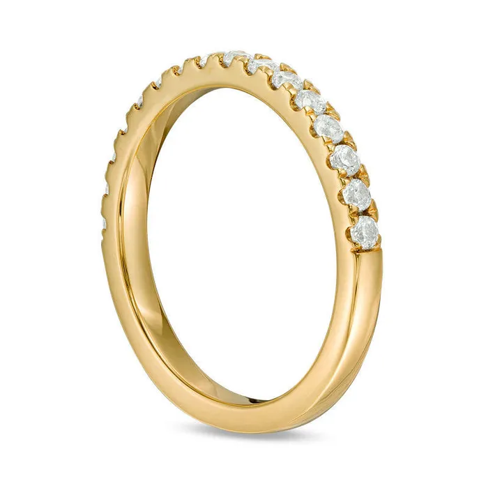 038 CT TW Natural Diamond Wedding Band in Solid 10K Yellow Gold Goldia Rings 038 CT TW Natural Diamond Wedding Band in Solid 10K Yellow Gold Goldia Rings