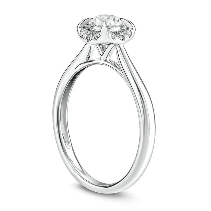 050 CT TW Natural Diamond Cushion Frame Engagement Ring in Solid 10K White Gold Goldia Rings 050 CT TW Natural Diamond Cushion Frame Engagement Ring in Solid 10K White Gold Goldia Rings