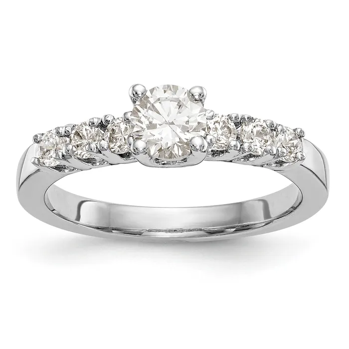 060ct CZ Solid Real 14K White Gold Engagement Ring Goldia Rings