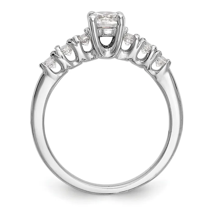 060ct CZ Solid Real 14K White Gold Engagement Ring Goldia Rings