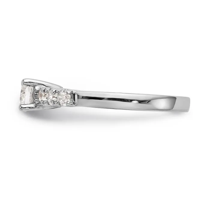 060ct CZ Solid Real 14K White Gold Engagement Ring Goldia Rings