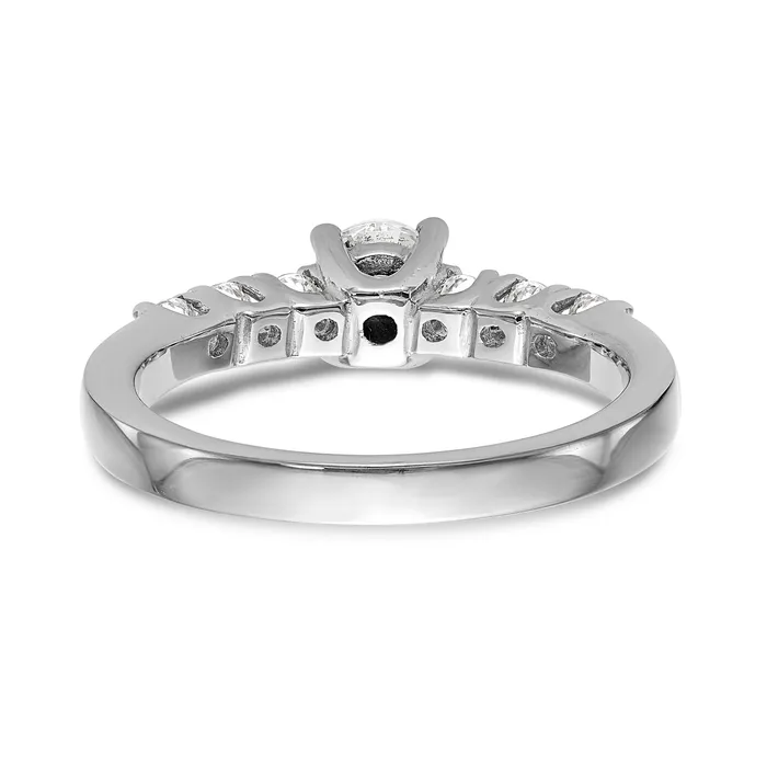 060ct CZ Solid Real 14K White Gold Engagement Ring Goldia Rings