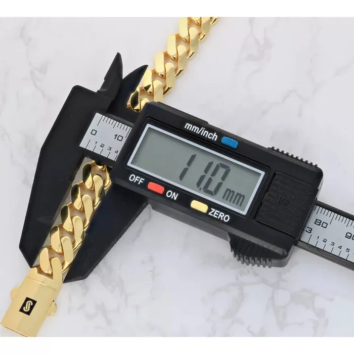10K Yellow Gold Miami Cuban 11mm Royal Monaco Link Chain Bracelet 8 85 9 Goldiacom Bracelets