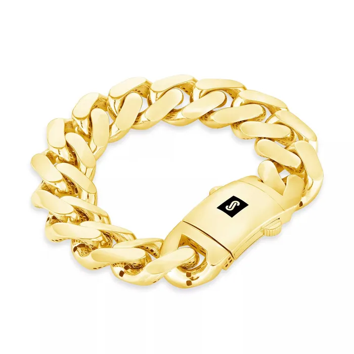 10K Yellow Gold Miami Cuban 17mm Royal Monaco Curb Link Chain Necklace 22 30 Goldiacom Necklaces