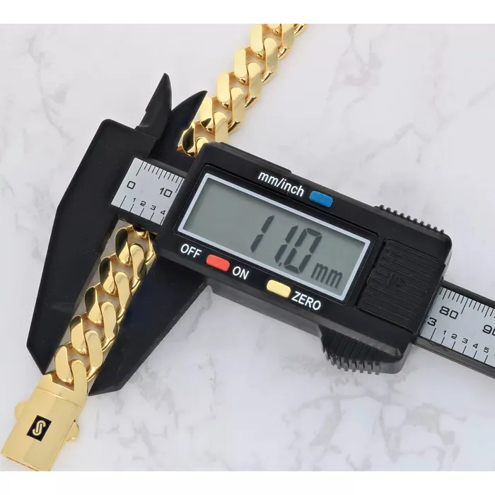 10K Yellow Gold Miami Cuban 9mm Royal Monaco Curb Link Chain Necklace 18 30 Goldiacom Necklaces