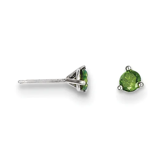 14k 25ct Green Diamond Stud Earrings goldiaca Earrings