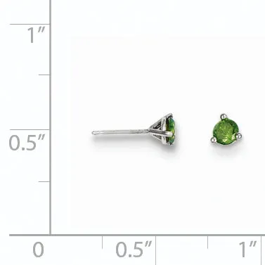 14k 25ct Green Diamond Stud Earrings goldiaca Earrings
