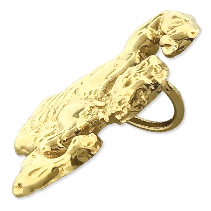 14K Gold Bodybuilder Biceps Pendant Slide Goldia PreStyled Sets