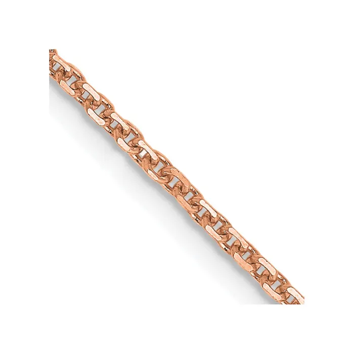 14K Rose Gold 20 inch 14mm Diamondcut Cable with Lobster Clasp Chain Necklace MDS Necklaces 14K Rose Gold 20 inch 14mm Diamondcut Cable with Lobster Clasp Chain Necklace MDS Necklaces