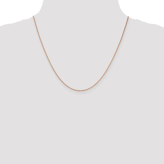 14K Rose Gold 20 inch 14mm Diamondcut Cable with Lobster Clasp Chain Necklace MDS Necklaces 14K Rose Gold 20 inch 14mm Diamondcut Cable with Lobster Clasp Chain Necklace MDS Necklaces