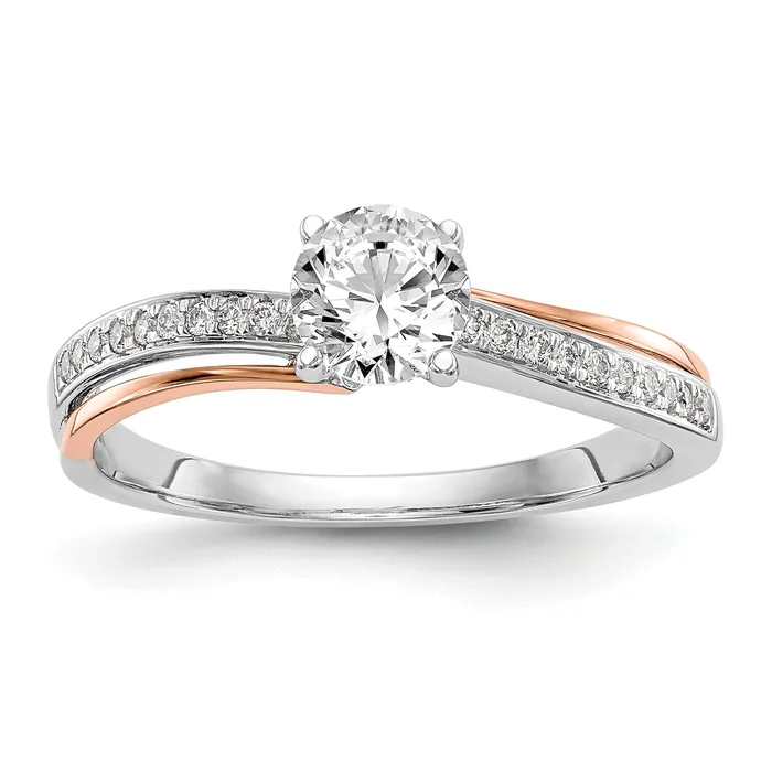14k Two tone Peg Set Simulated Diamond By Pass Engagement Ring Goldiacom Rings 14k Two tone Peg Set Simulated Diamond By Pass Engagement Ring Goldiacom Rings
