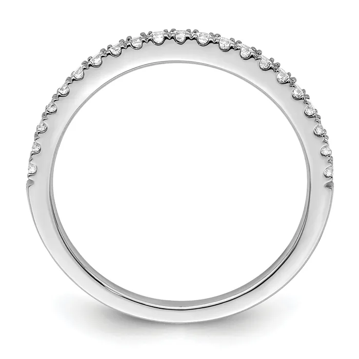14k White Gold 14 Ct Lab Grown Diamond VSSI G Wedding Band Ring Goldia Rings