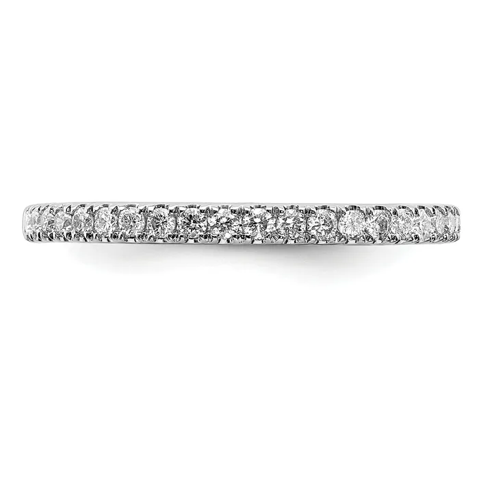 14k White Gold 14 Ct Lab Grown Diamond VSSI G Wedding Band Ring Goldia Rings