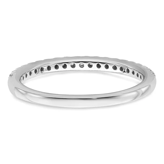 14k White Gold 14 Ct Lab Grown Diamond VSSI G Wedding Band Ring Goldia Rings
