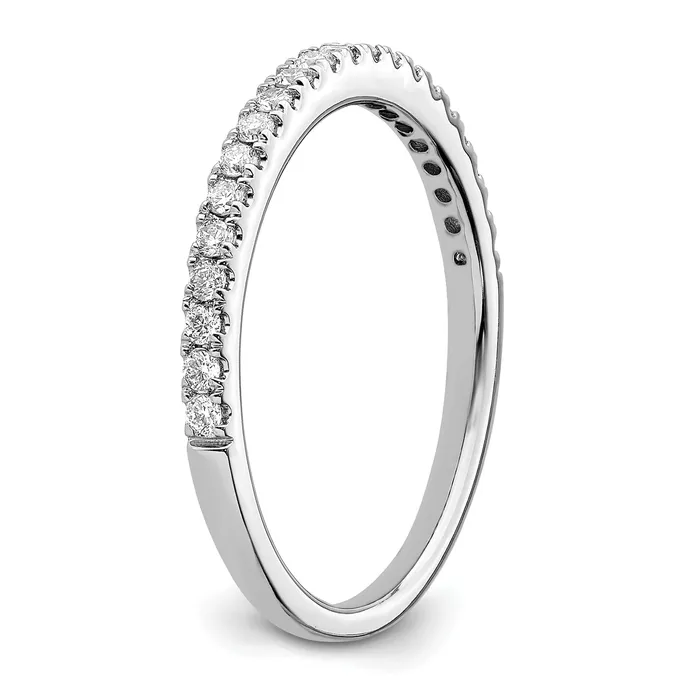 14k White Gold 14 Ct Lab Grown Diamond VSSI G Wedding Band Ring Goldia Rings