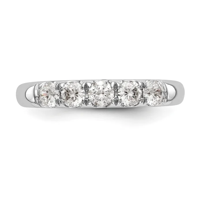 14K White Gold Diamond Wedding Band Goldiacom Rings