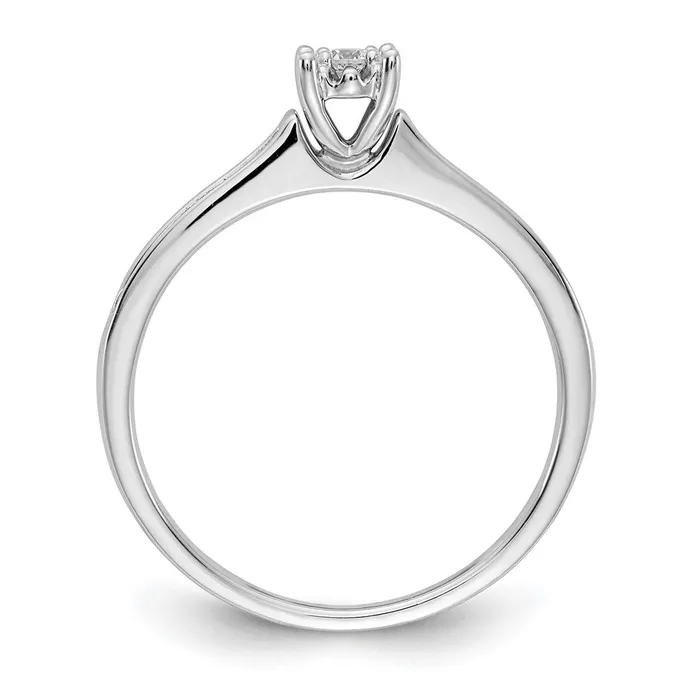 14k White Gold Real Diamond Ring Goldiacom Rings