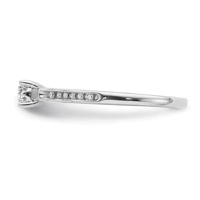 14k White Gold Real Diamond Ring Goldiacom Rings