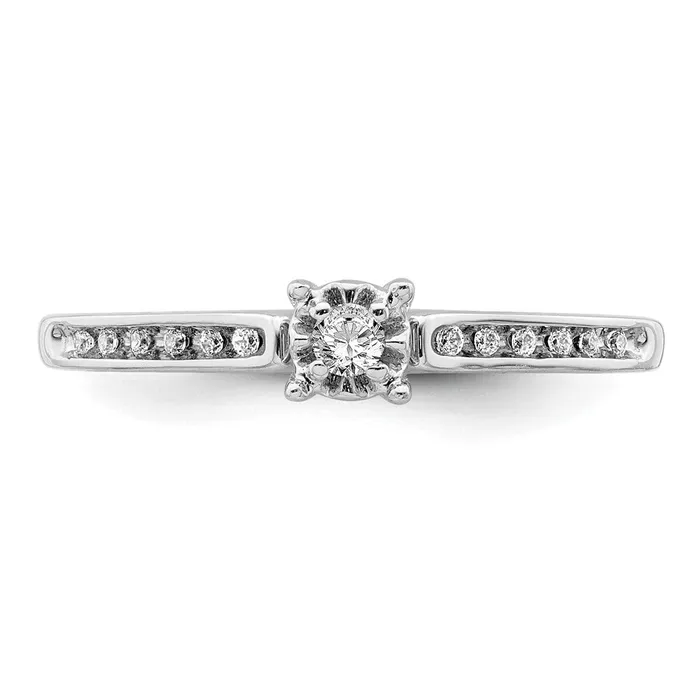 14k White Gold Real Diamond Ring Goldiacom Rings