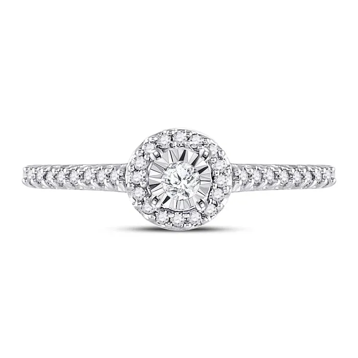 14k White Gold Round Diamond Solitaire Promise Ring 14 Cttw gndatlanta Rings 14k White Gold Round Diamond Solitaire Promise Ring 14 Cttw gndatlanta Rings